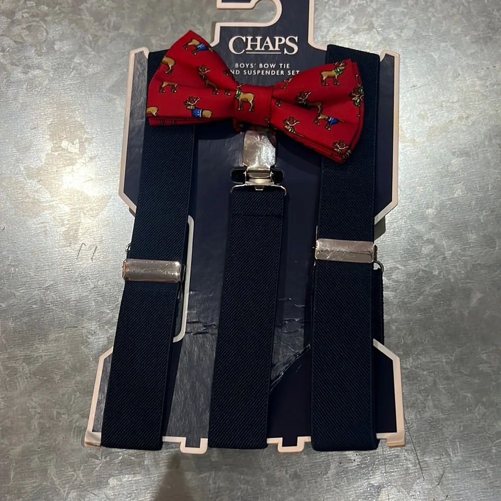 Boys Holiday bow tie set! Chaps Ralph Lauren